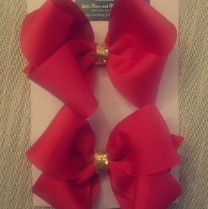 Hand made hair bows set of 2